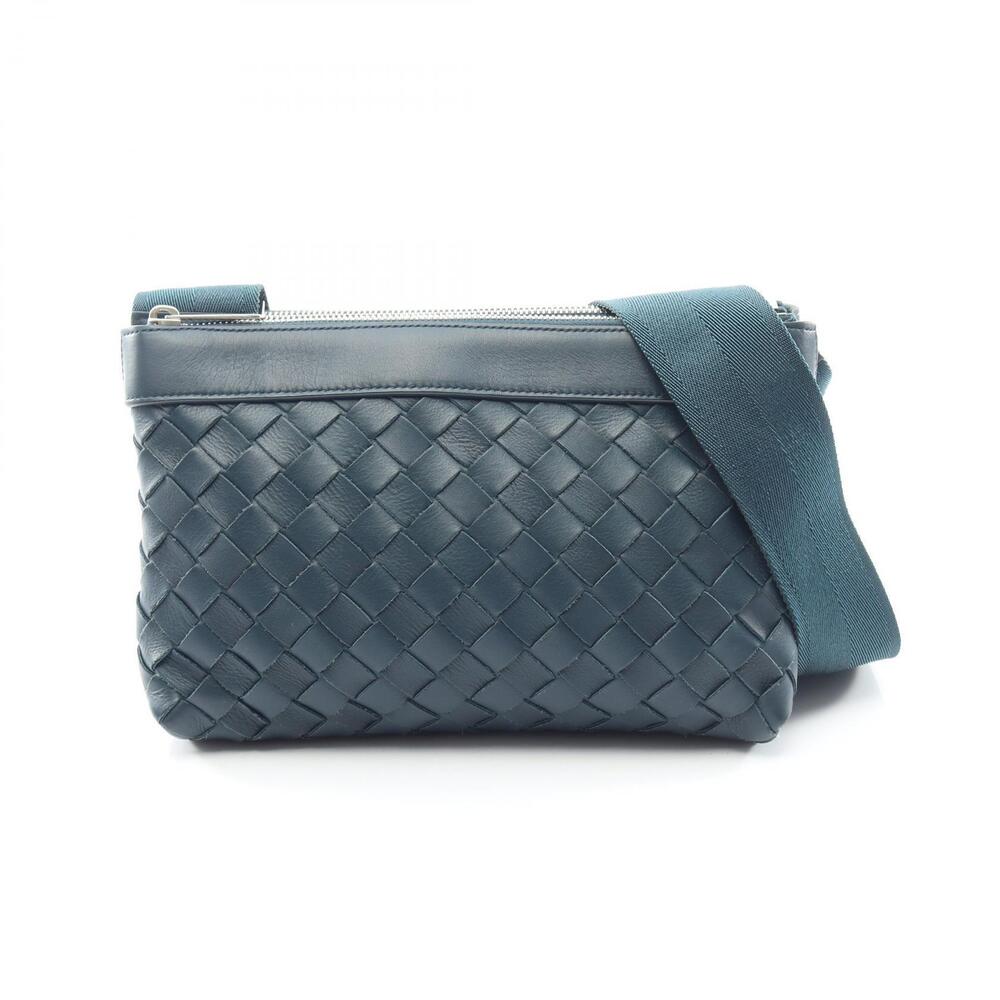 Bottega Veneta Intrecciato Duo Shoulder Bag Leather Green